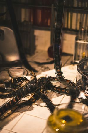 Kodachrome slides, strewn about in haphazard fashion