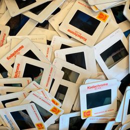 Kodachrome slides, strewn about in haphazard fashion